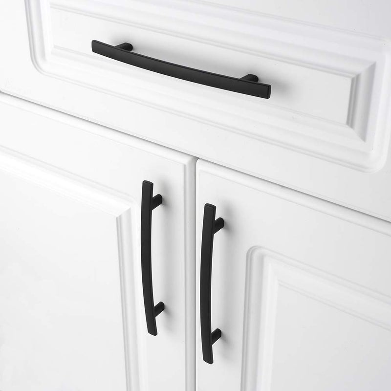 KOOFIZO 10 Pack 5 Inch Black Kitchen Cabinet Pulls Matte Black Cabinet Handles Black Cabinet Hardware for Kitchen Cabinets 1961 Drawer Dresser Cupboard Bedroom - Image 4